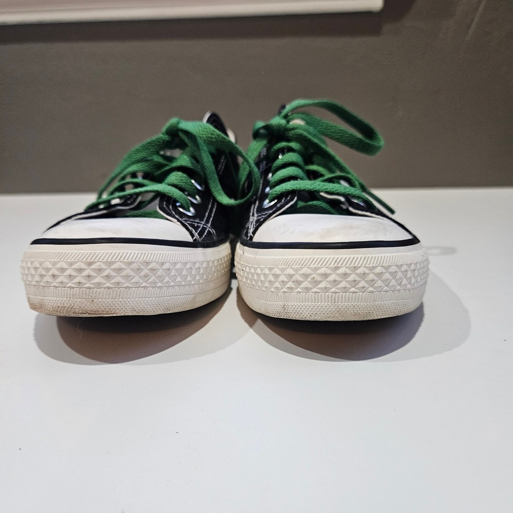 Green Bay Packers Canvas Low Top Sneakers Black Green Women's Size 39 8.5 E-LOV - Picture 4 of 12